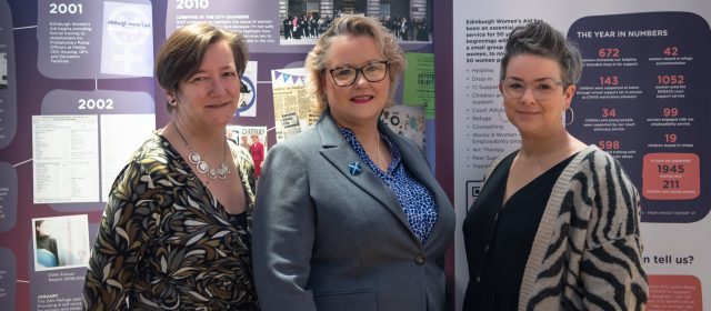 Edinburgh Women’s Aid Marks its 50th Anniversary with the Unveiling of a Commemorative Artwork